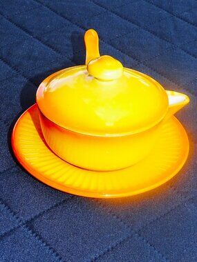 Luzifer Bauscher Weiden Baveria Germany 3 piece Porcelain Butter/ Syrup Pourer